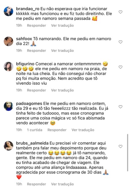Depoimento de aluna